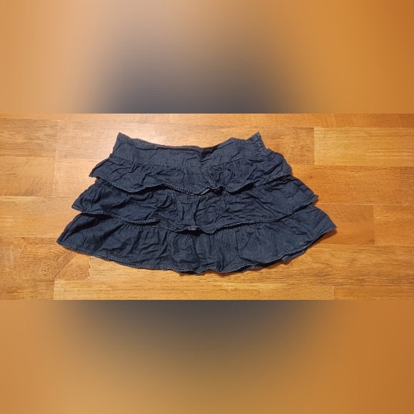 Aeropostale Dresses & Skirts - Aeropostale Ruffled Jean Skirt NWOT